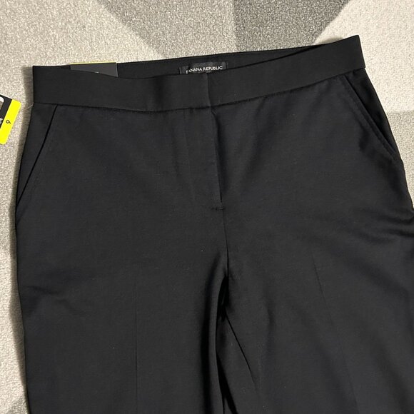 NWT Banana Republic Black Ponte Ankle Pants Women's Size 6 - Picture 2 of 10